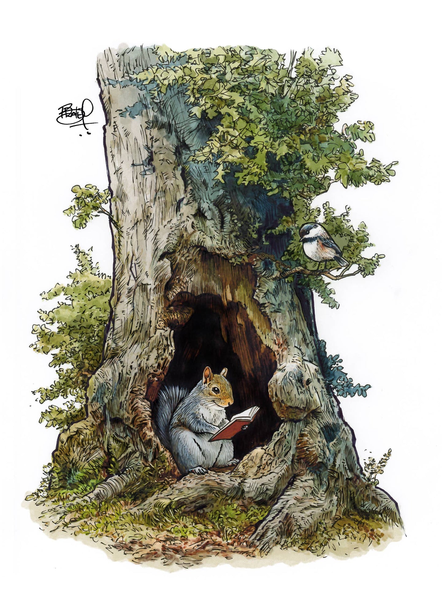 Vertical Book Nook #401: Card