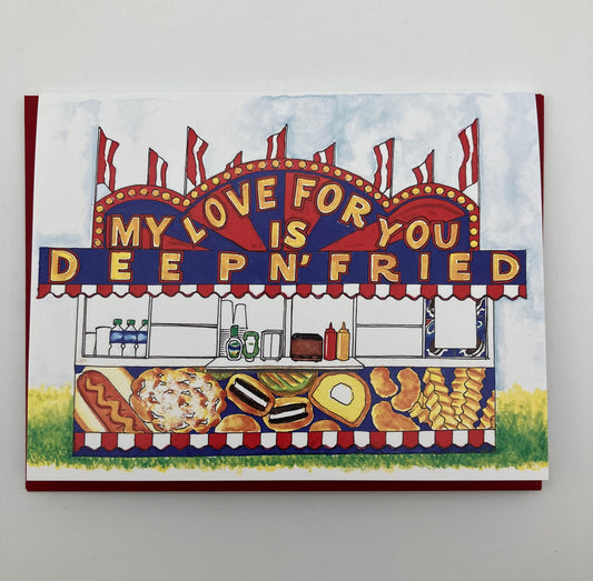 Love is Deep & Fried Card