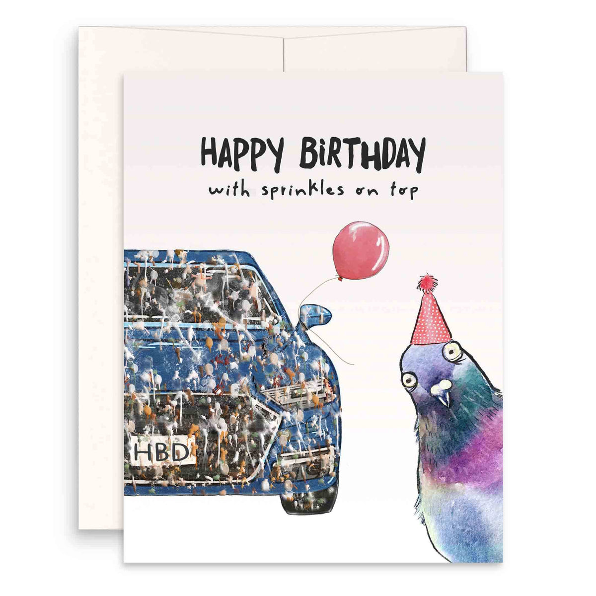 Pigeon Birthday Sprinkle - Funny Birthday Card
