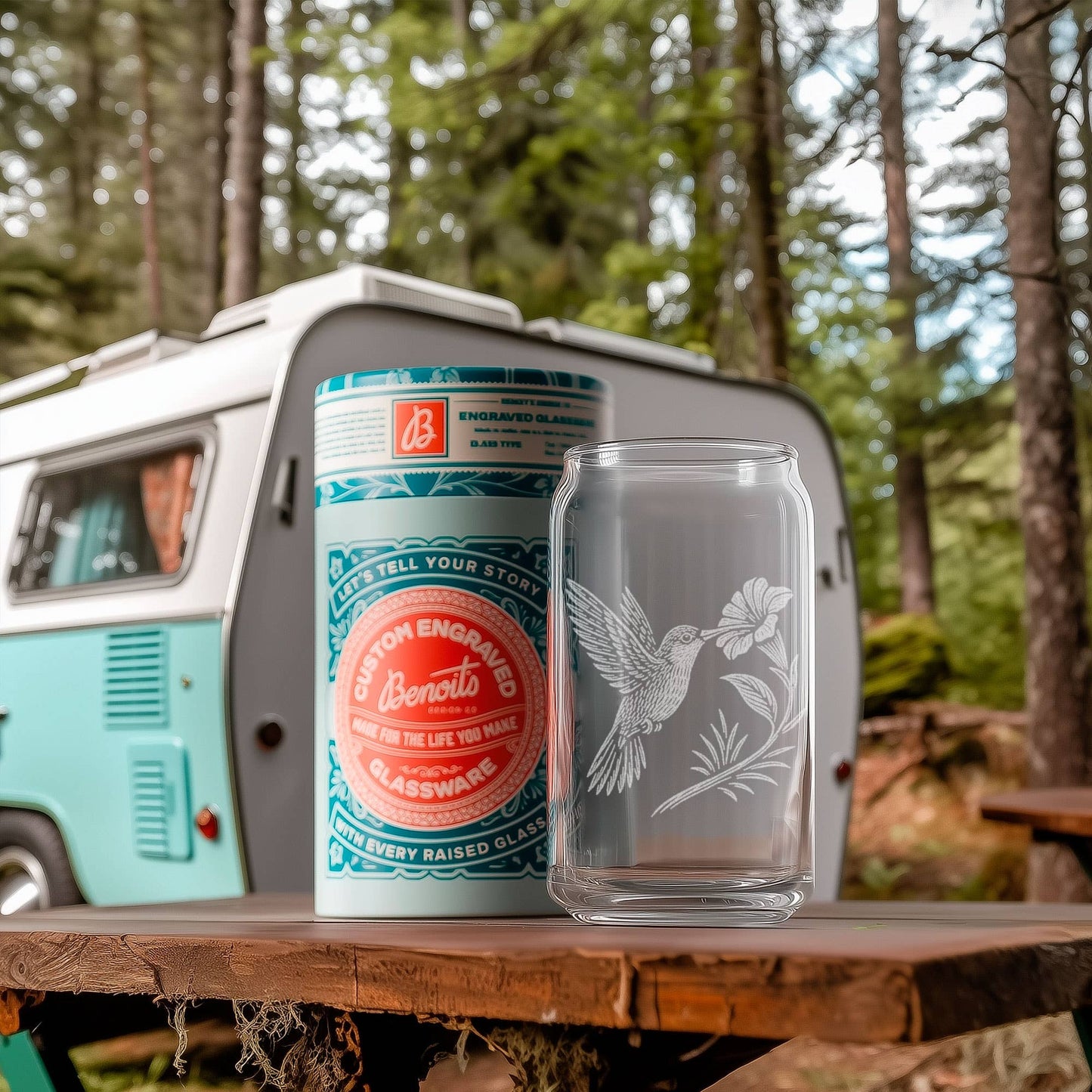 Hummingbird Glasses: Stemless Wine