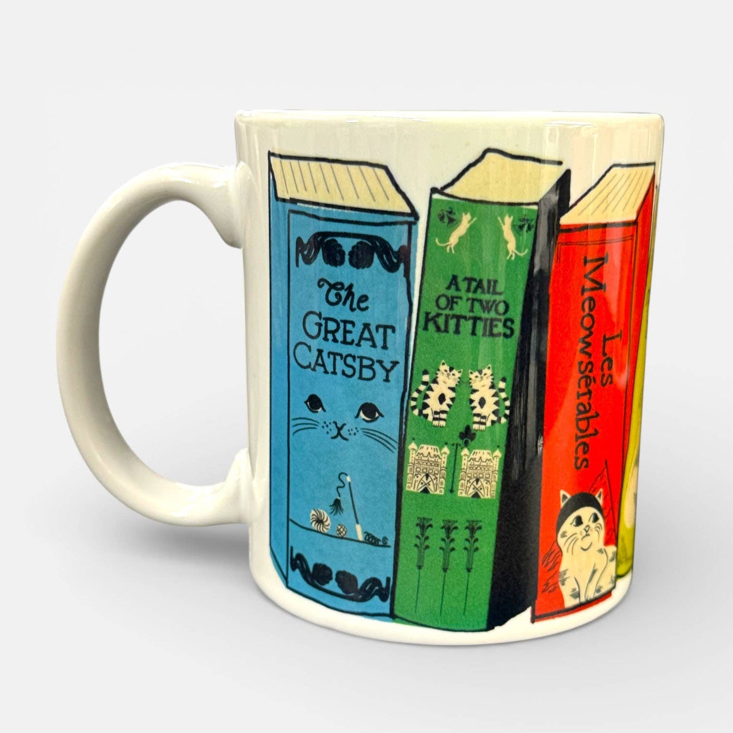 Ceramic Mug - MEOWsterpieces of KITerature Book Spine Mug