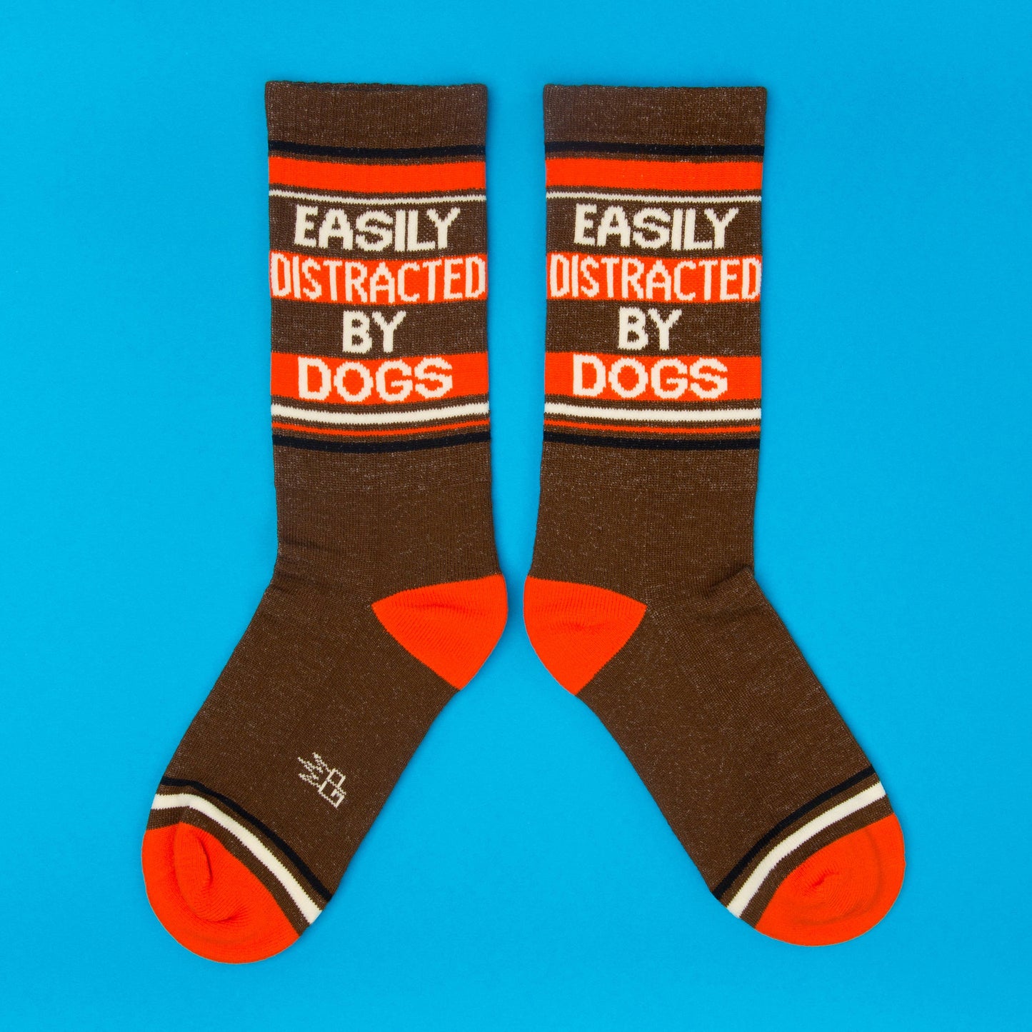 Easily Distracted By Dogs Gym Crew Socks