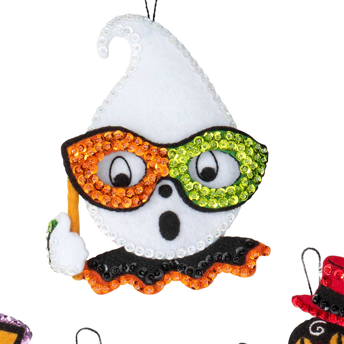 Bucilla Vintage Halloween Felt Ornaments Kit - Set of 6