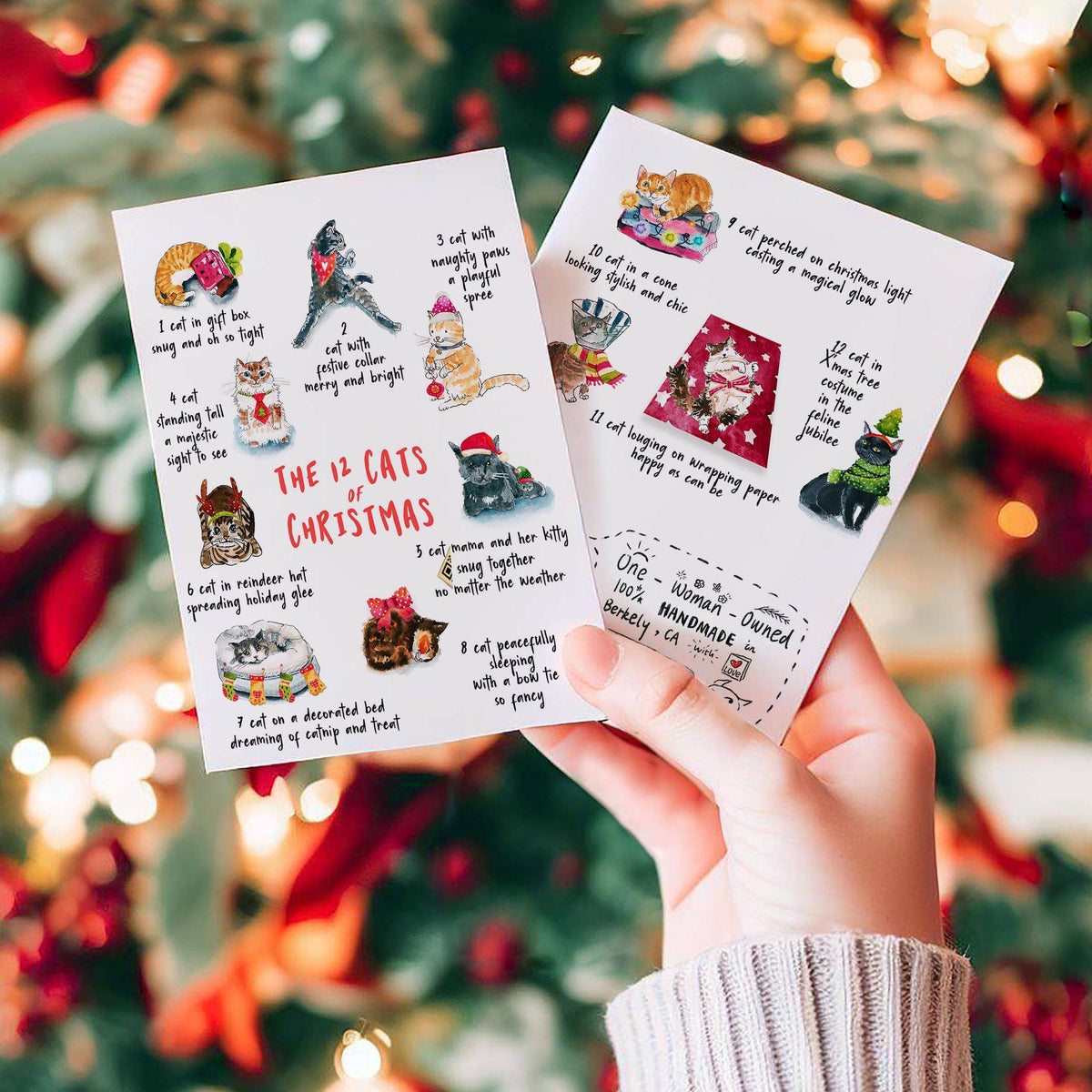 12 Cats of Christmas - Funny Christmas Card