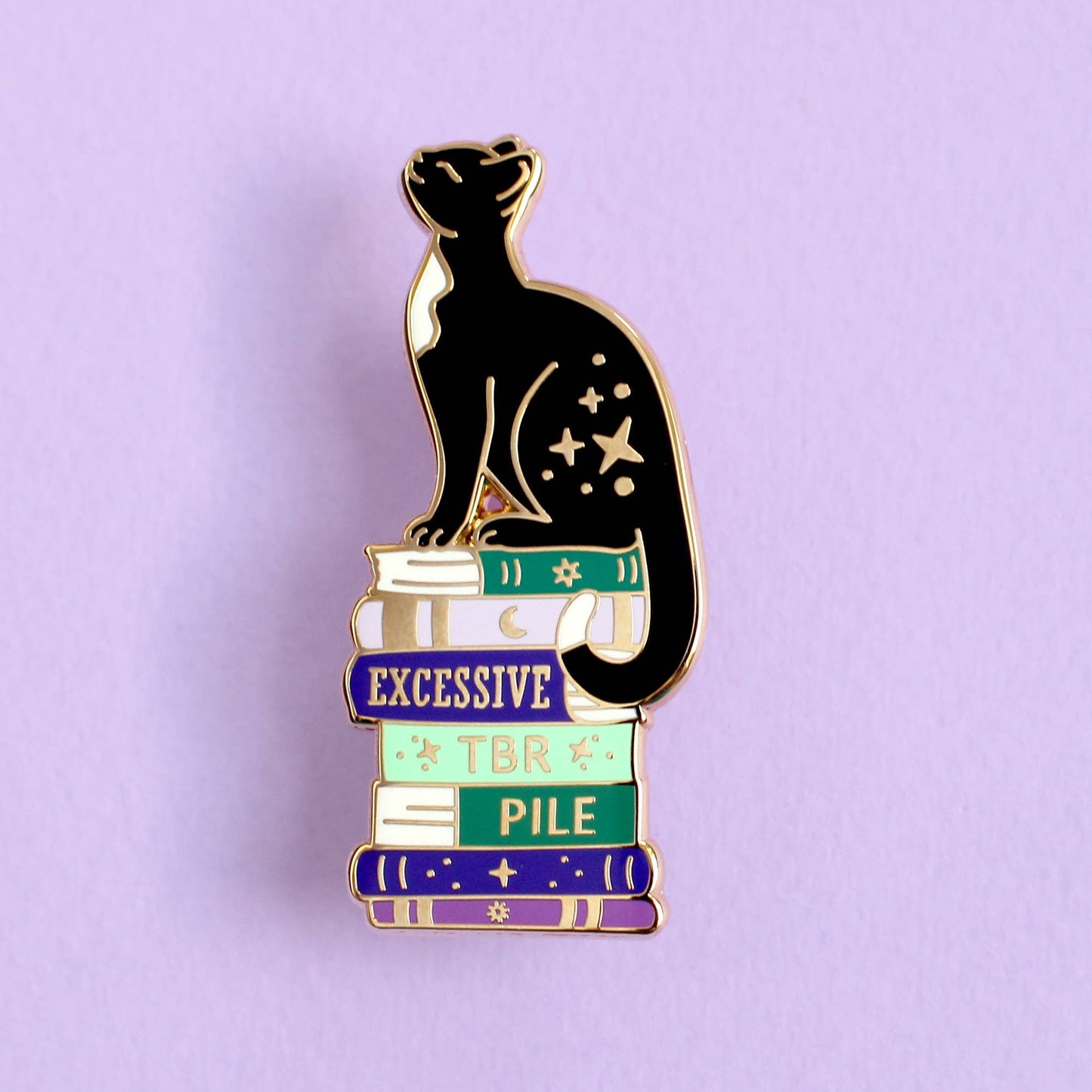 Excessive TBR Cat Enamel Pin