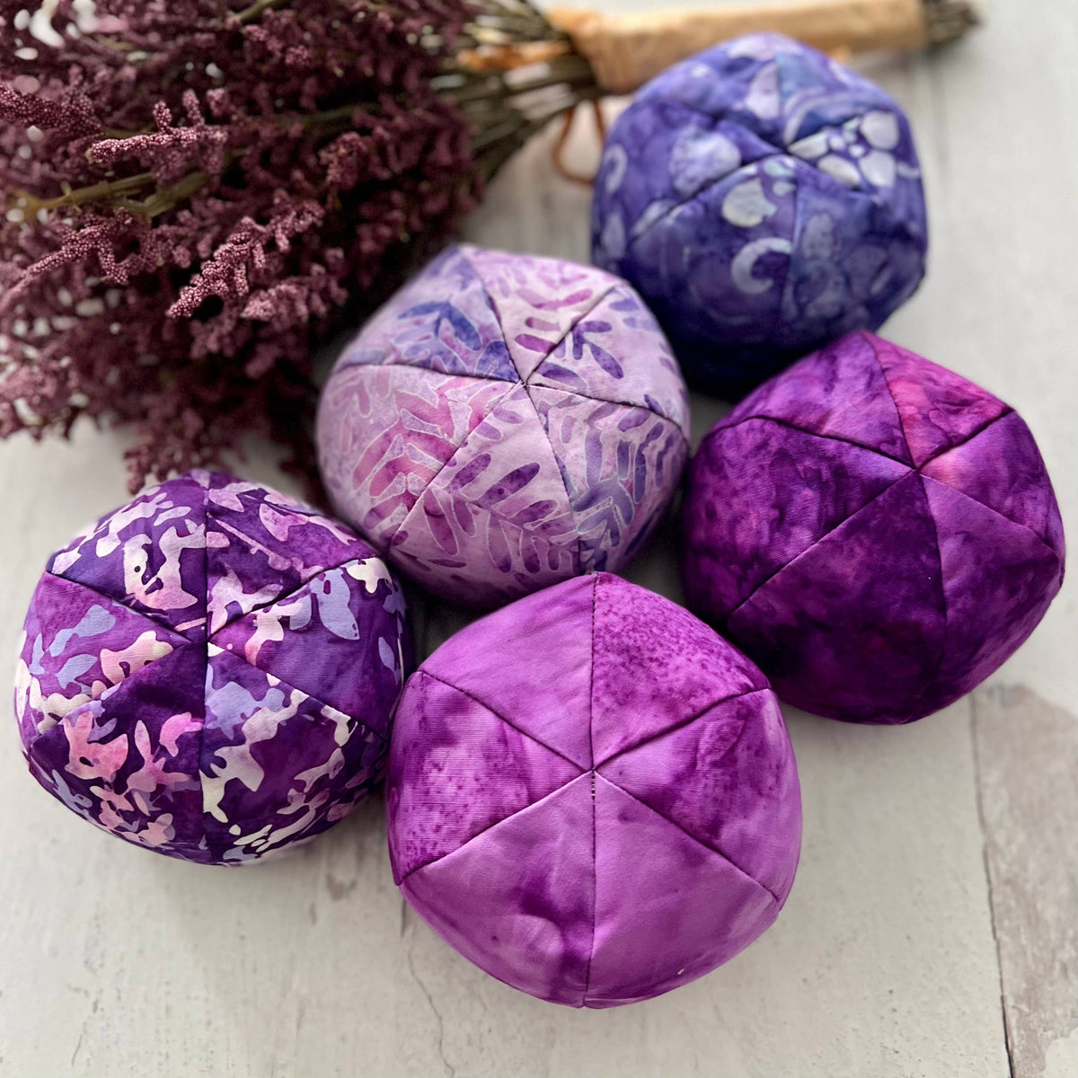 MASSAGE BALL stress relief, Good Medicine Ball, hot/cold: Reds / Essential Oil Blend