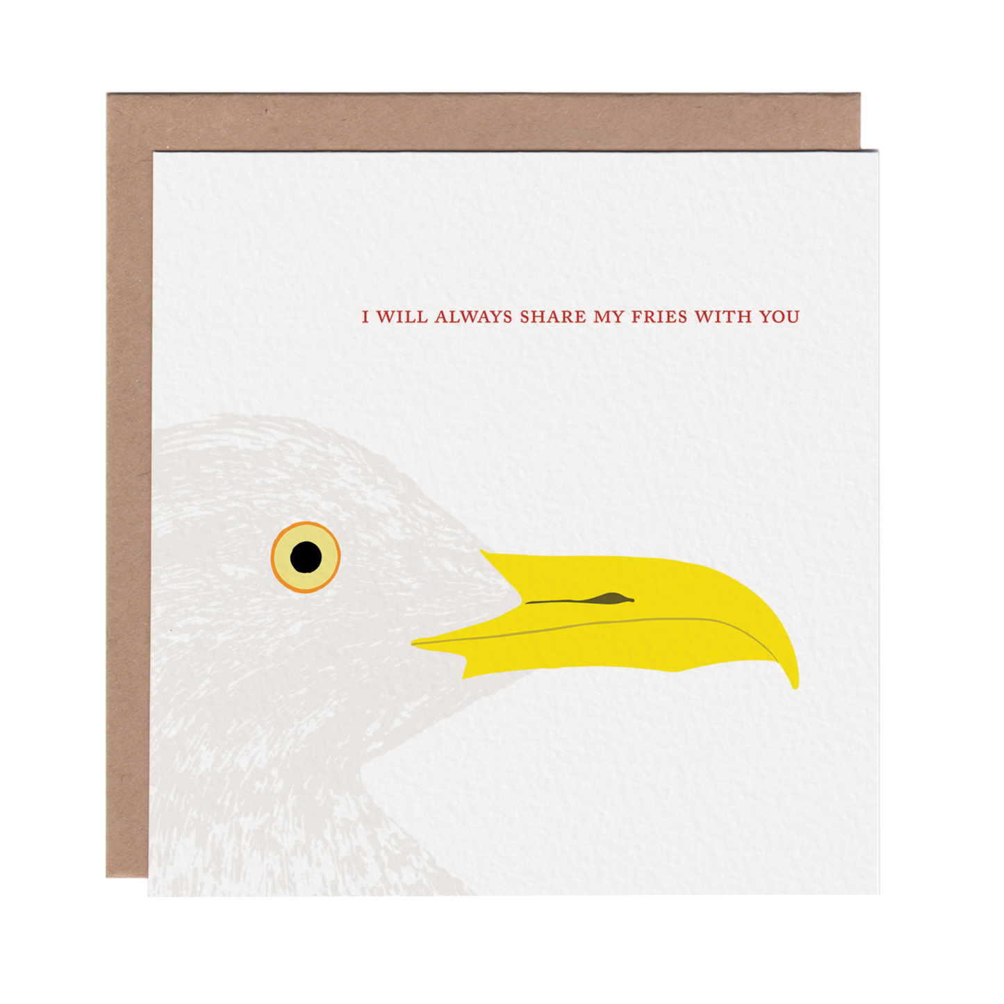 Share My Fries Seagull Card