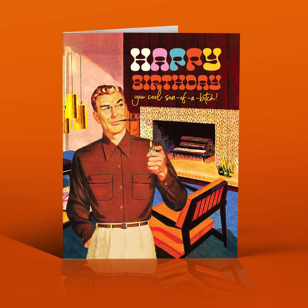 MIDCENTURY SOB BIRTHDAY card