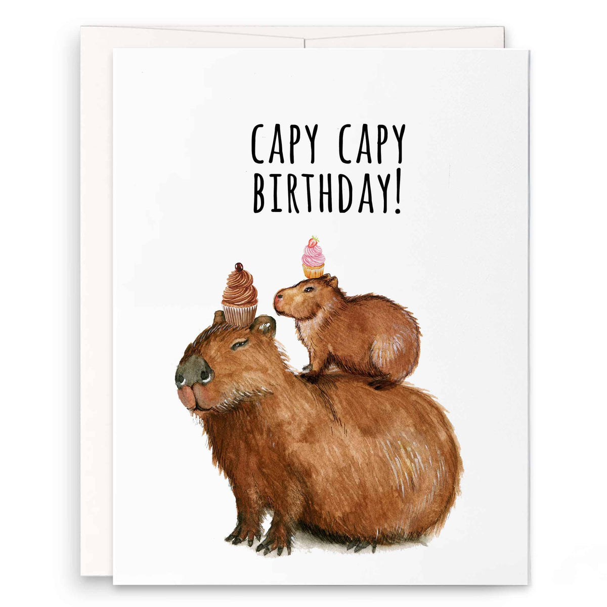 Capybara Birthday - Funny Birthday Card