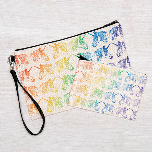 Unicorn Zipper Pouch: Small
