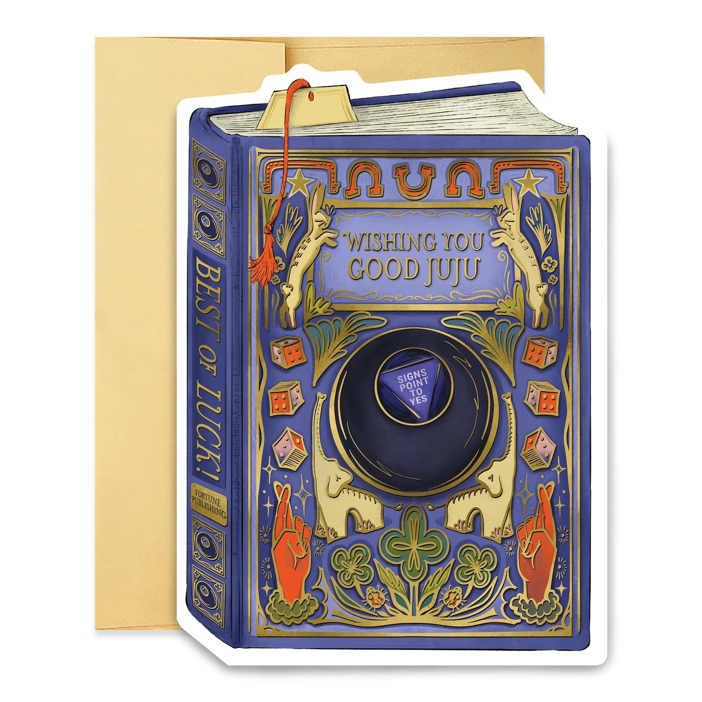 Wishing You Good Juju Book Cover Diecut Card