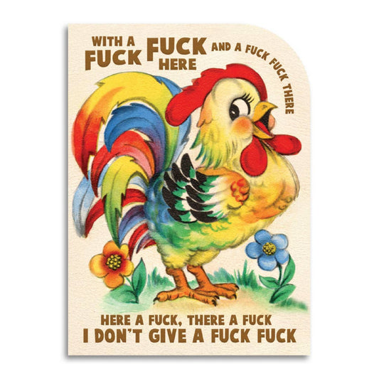 With a Fuck Fuck Here Old MacDonald Greeting Card