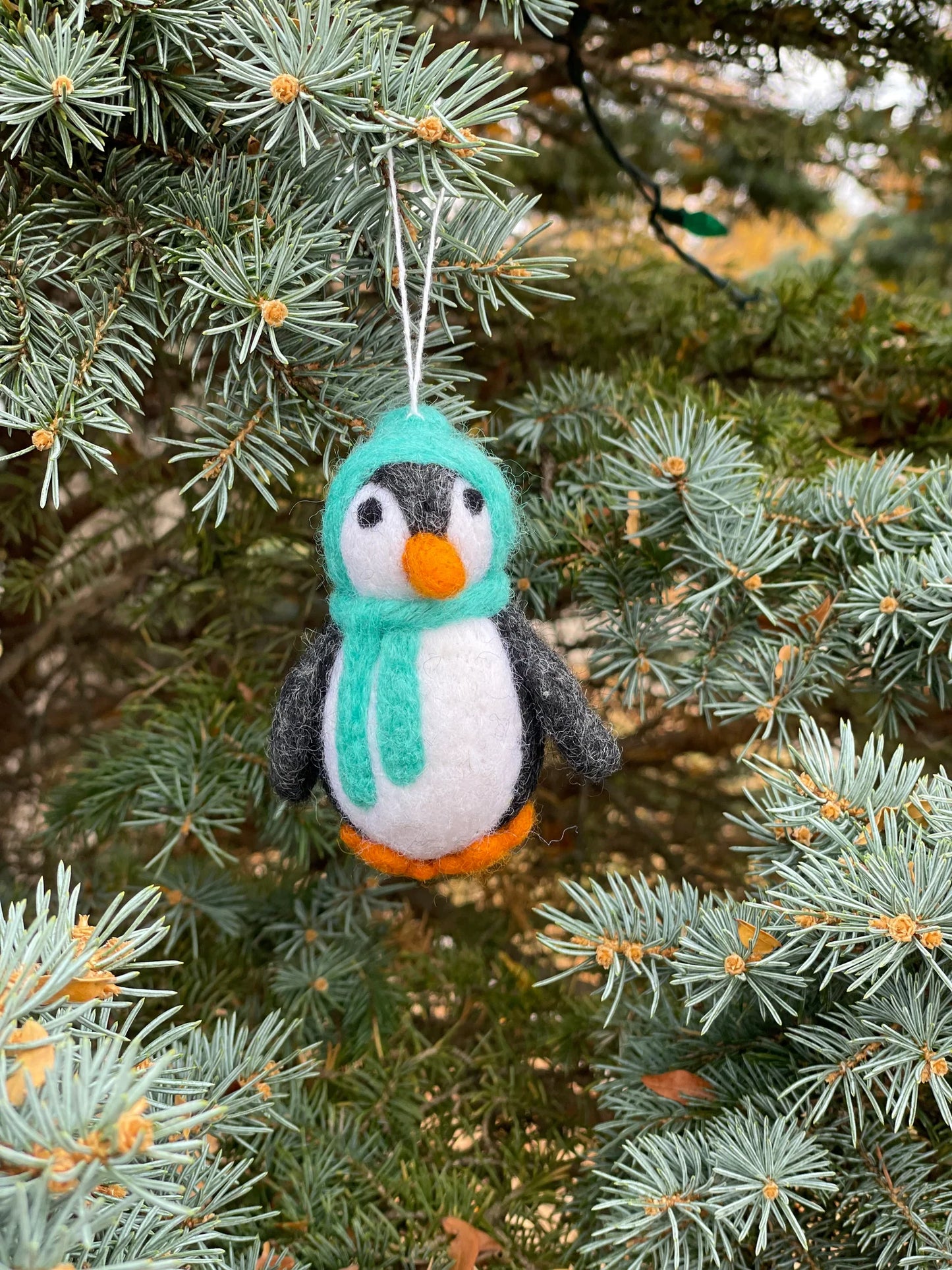 Felted Ornament - Penguin