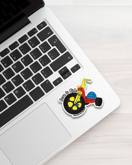 Big Wheel "Born to Ride" Sticker