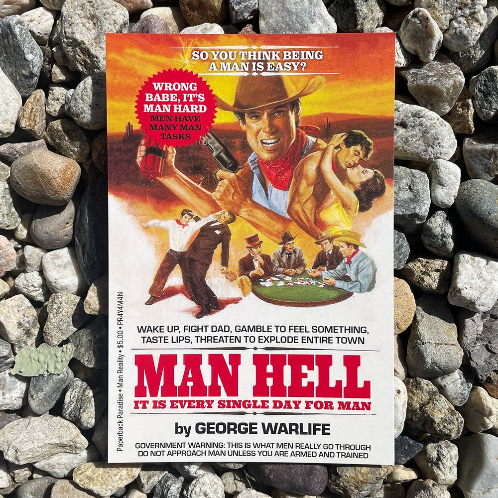 Man Hell Postcard