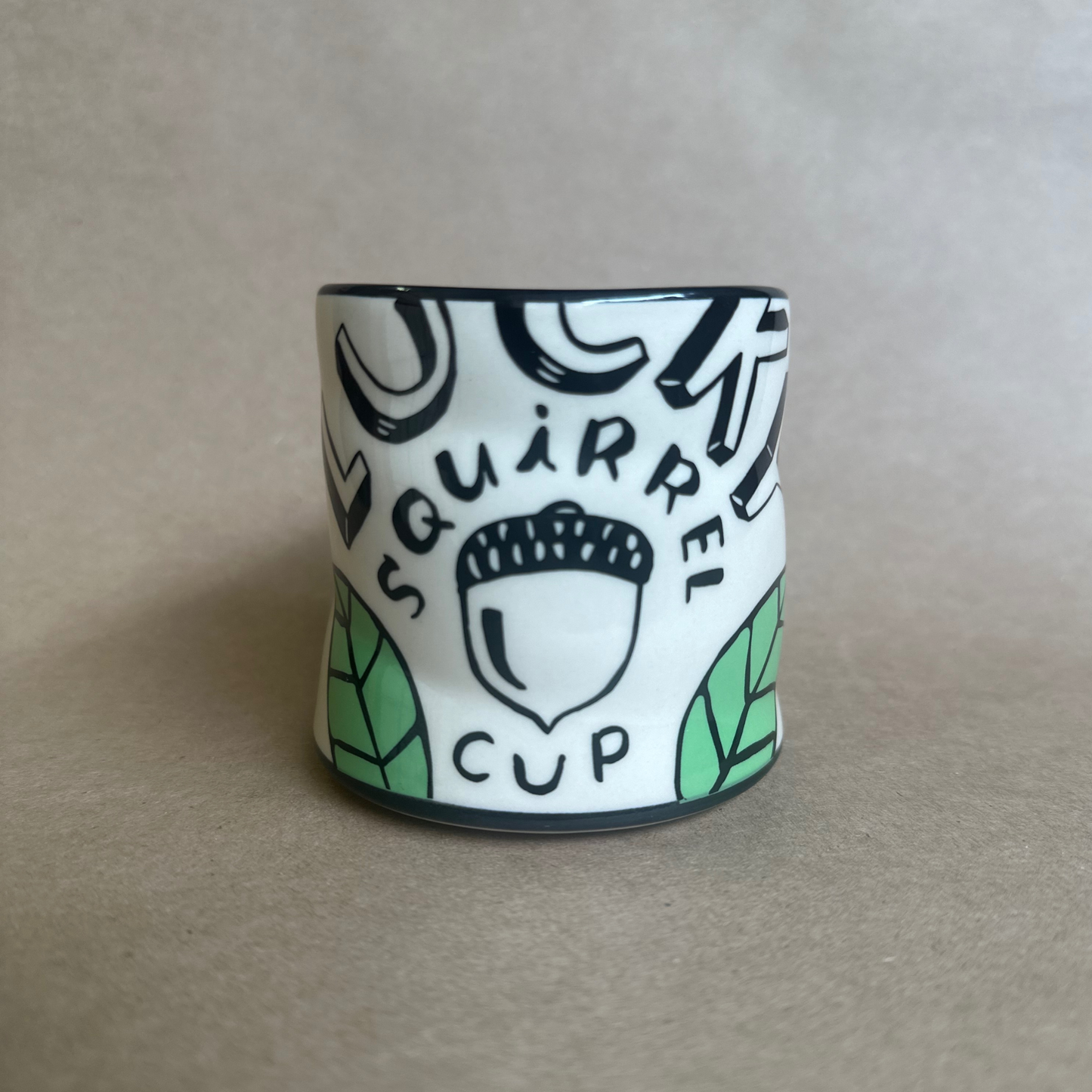 Lucky Squirrel Cup - Medium Orange