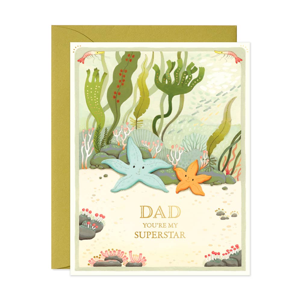 Father's Day Starfish Greeting Card