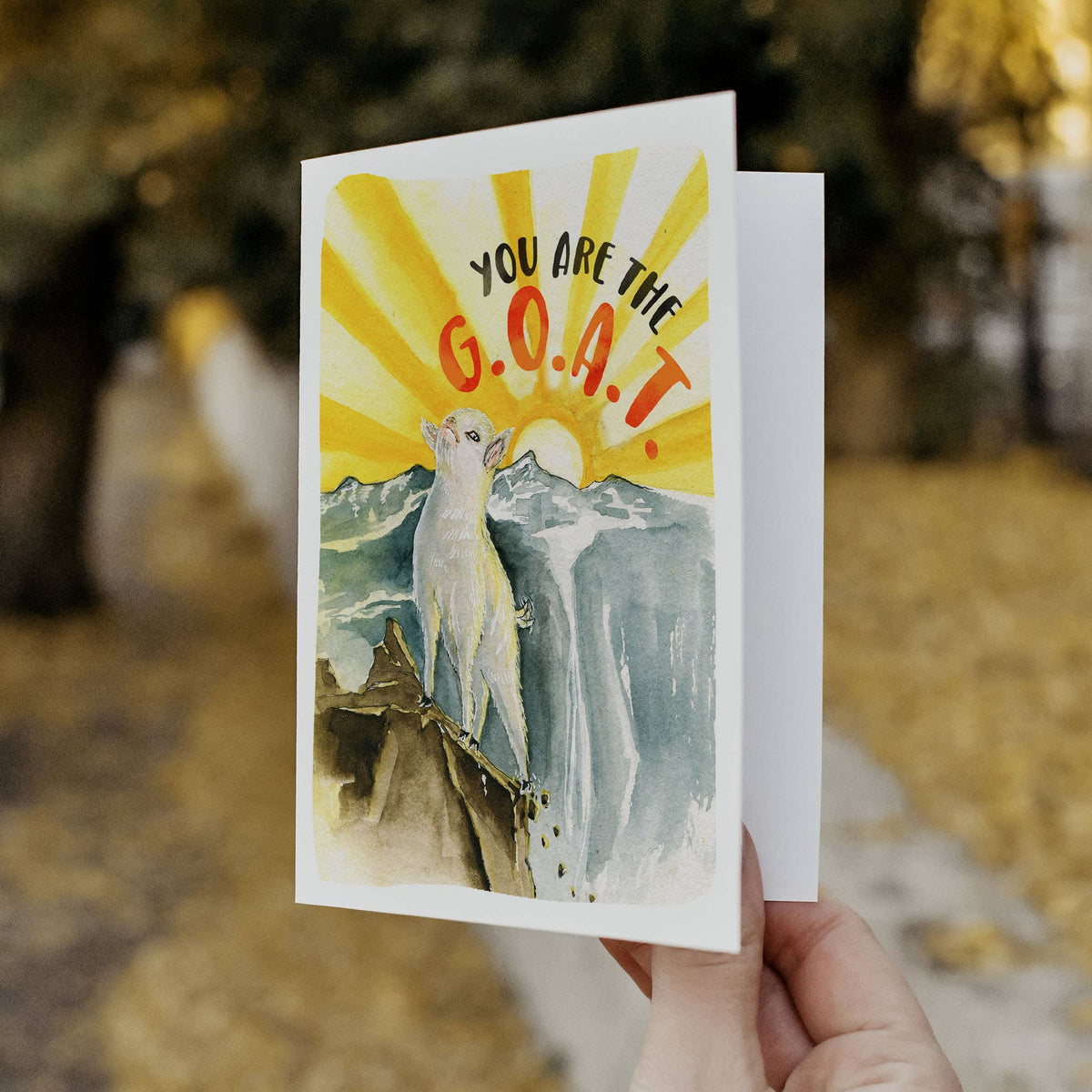 You Are The Goat - Funny Encouragement Card