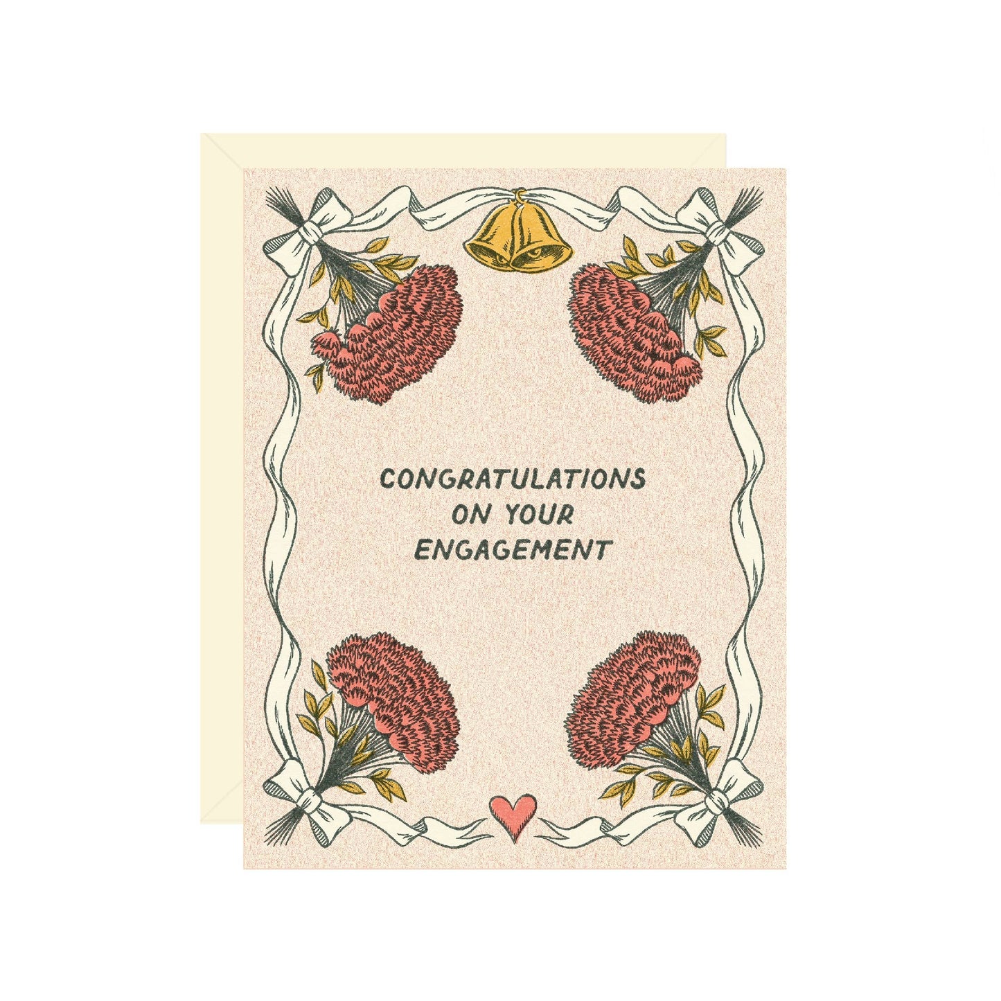 Vintage Engagement Congratulations Card