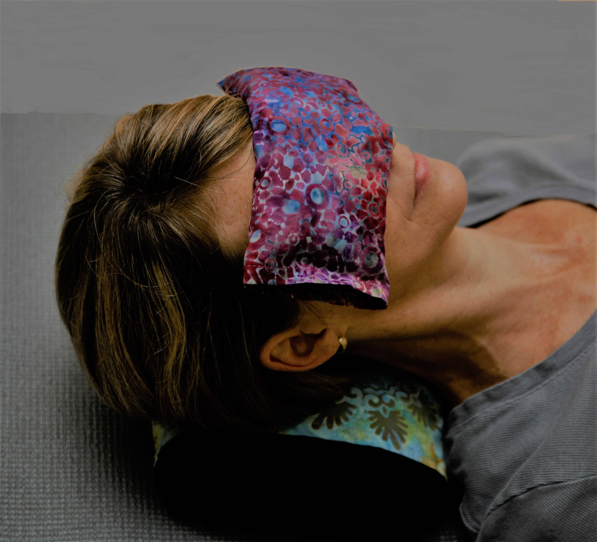EYE PILLOW unscented/LAVENDER, hot/cold, yoga, meditation: Green / Unscented FLAXSEED ONLY