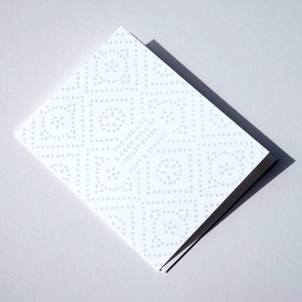 Soft & Strong Letterpress Greeting Card