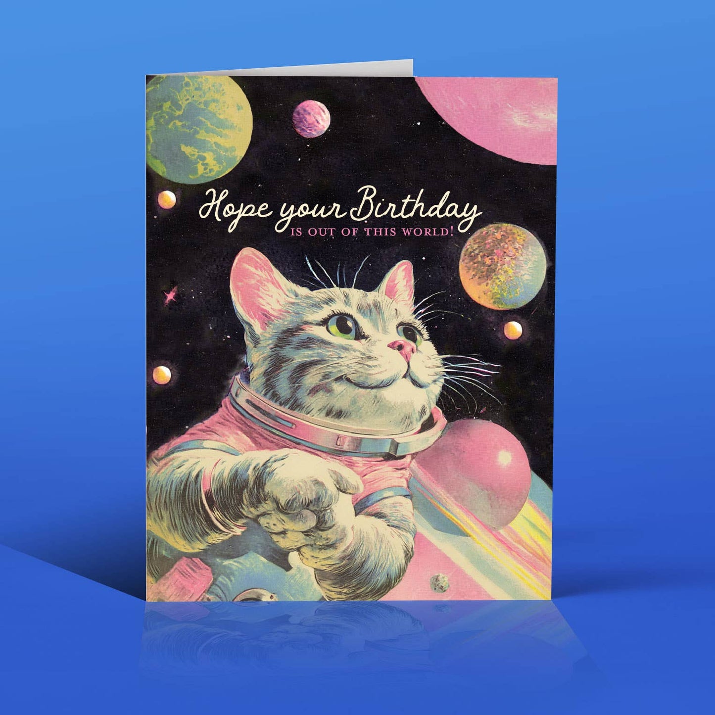 Out of This World Cat Card