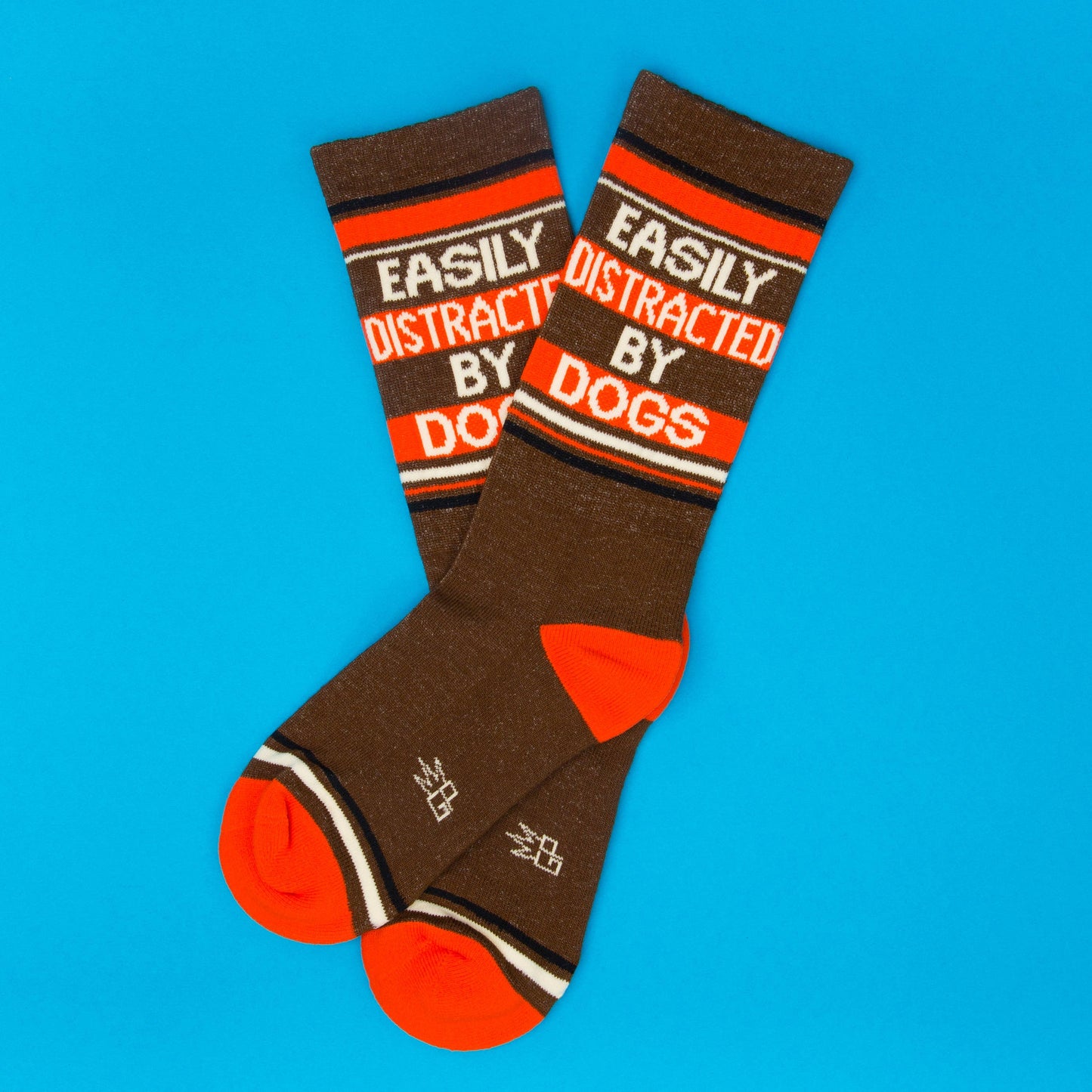Easily Distracted By Dogs Gym Crew Socks