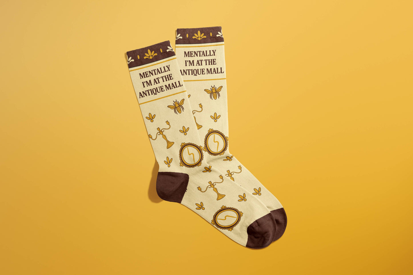 Mentally At the Antique Mall Socks