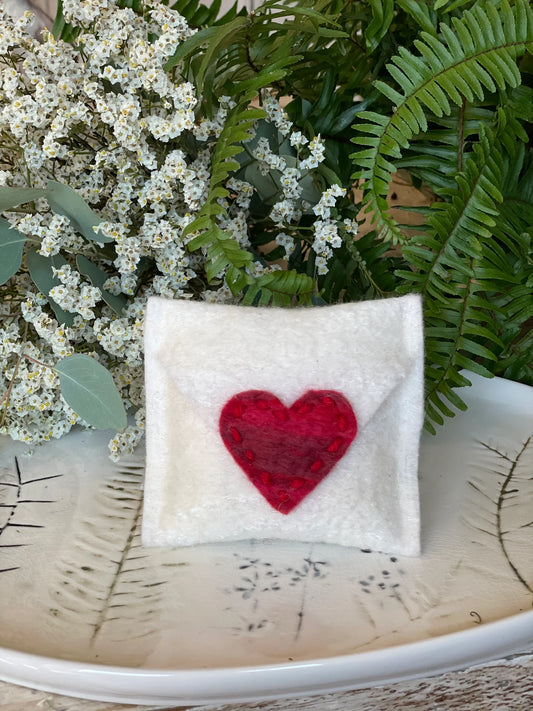 Large Love Letter Felted Soap