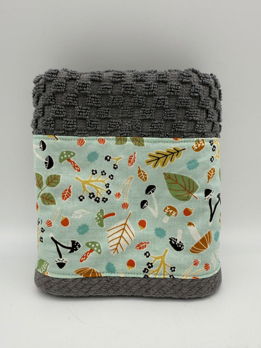 Mushrooms & Leaves Kitchen Towel