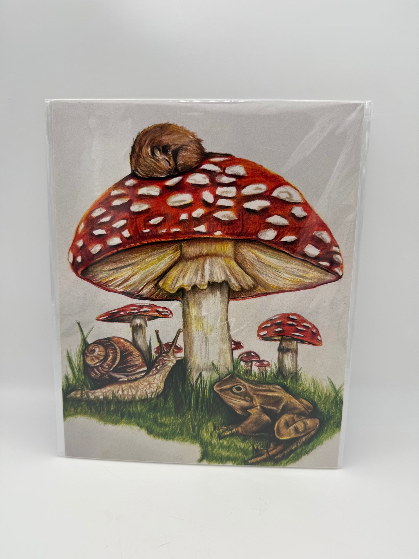 Mushroom Print by Jennifer Schaller