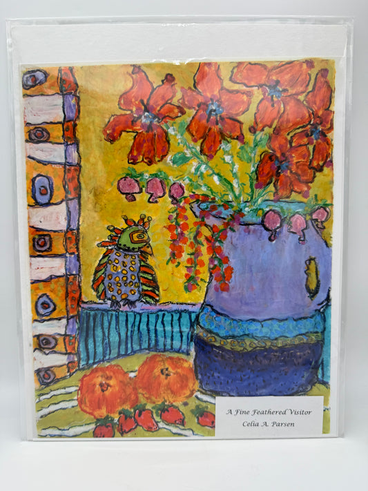 A Fine Feathered Visitor 11 x 14 Print