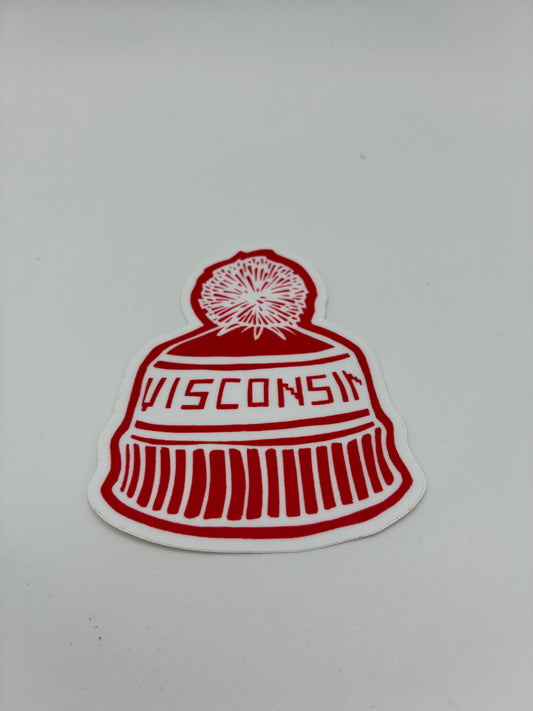 WI Pom Hat Sticker