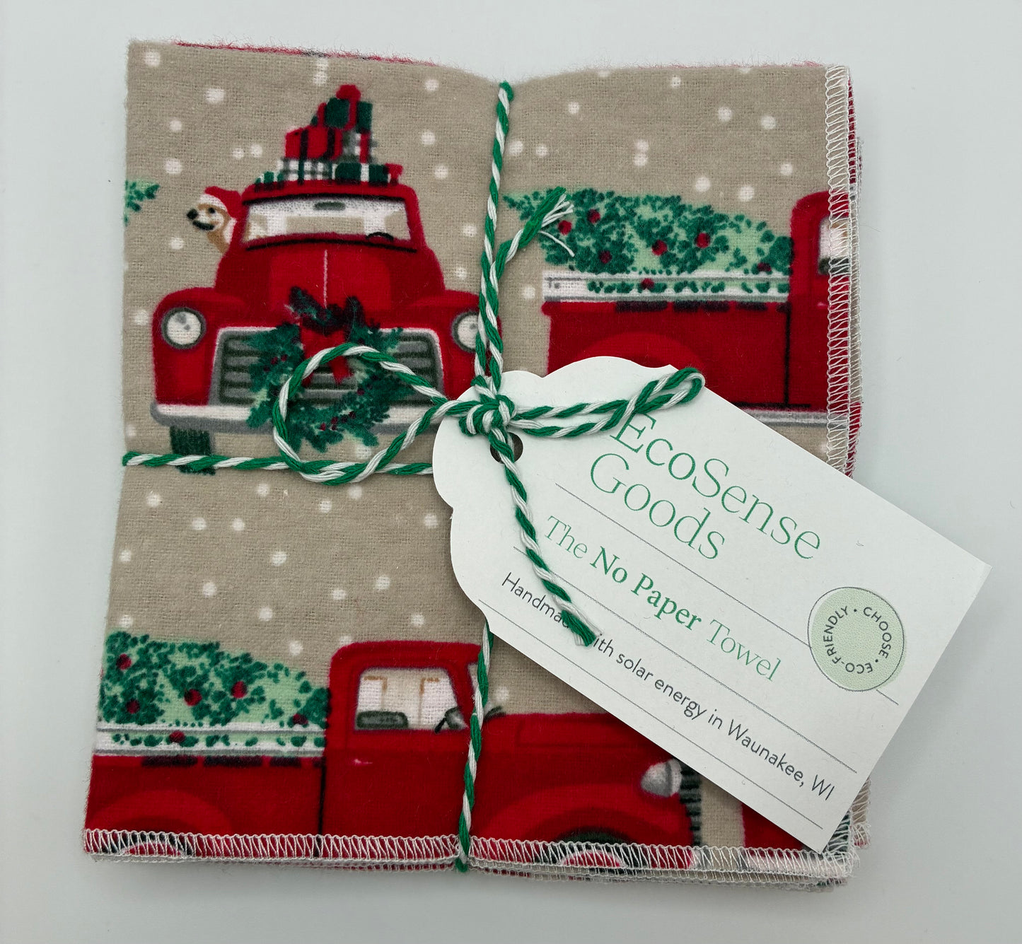 Holiday No Paper Towels- Set of 6