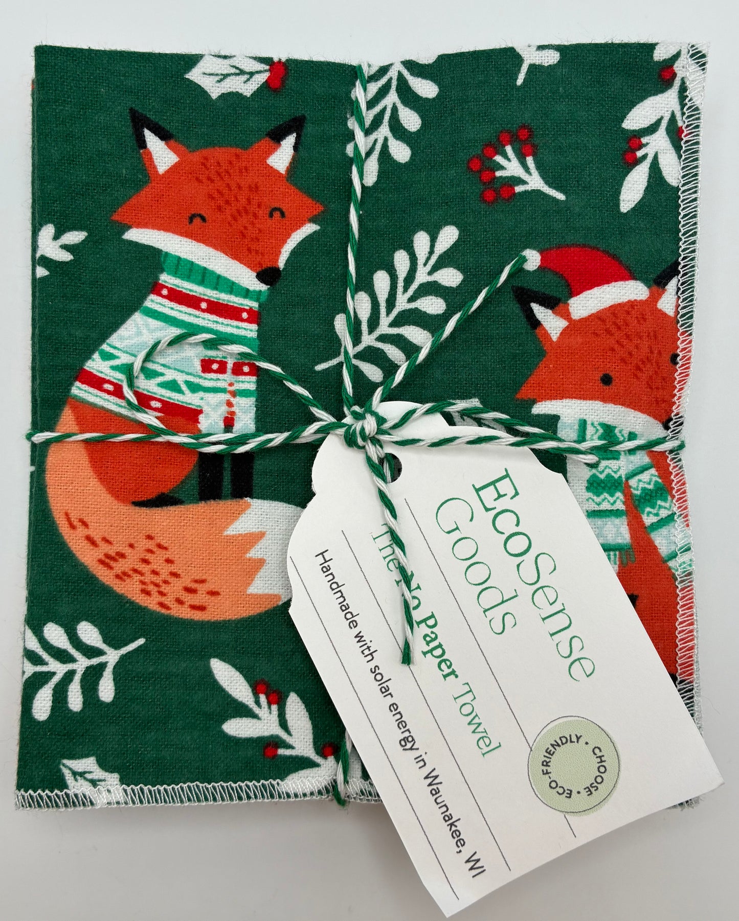Holiday No Paper Towels- Set of 6