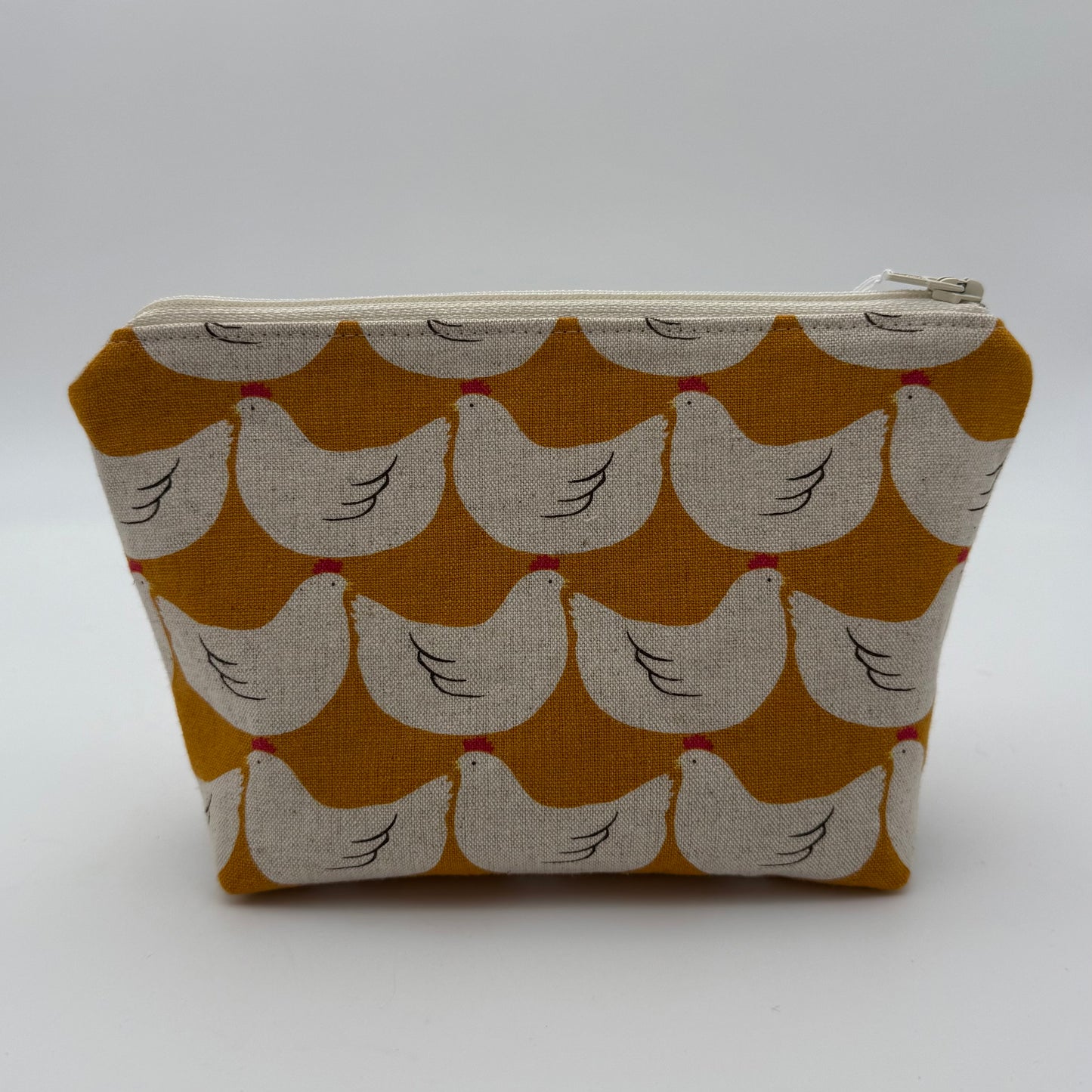 Chickens on Yellow - Zipper Pouch