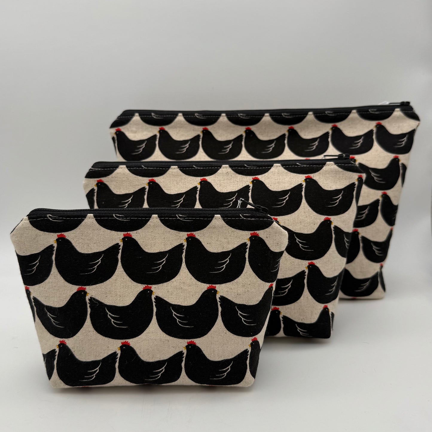 Black Chickens - Zipper Pouch