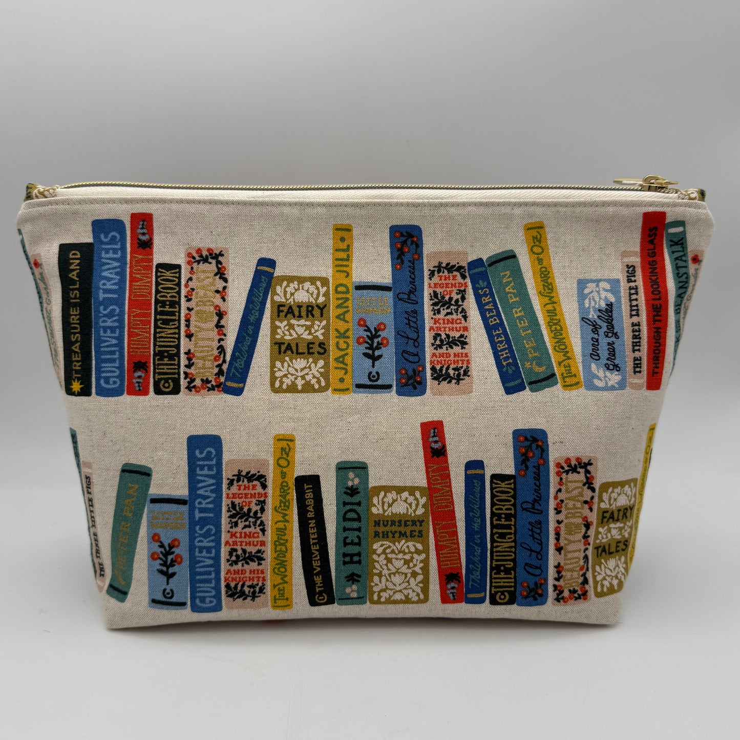 Books on Cream - Zipper Pouch