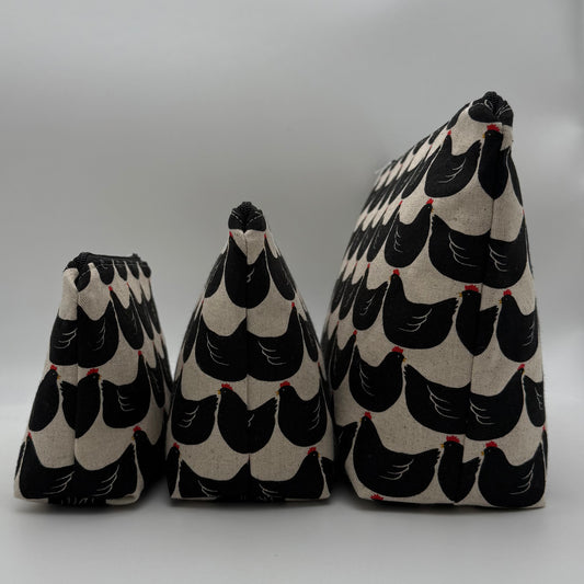 Black Chickens - Zipper Pouch