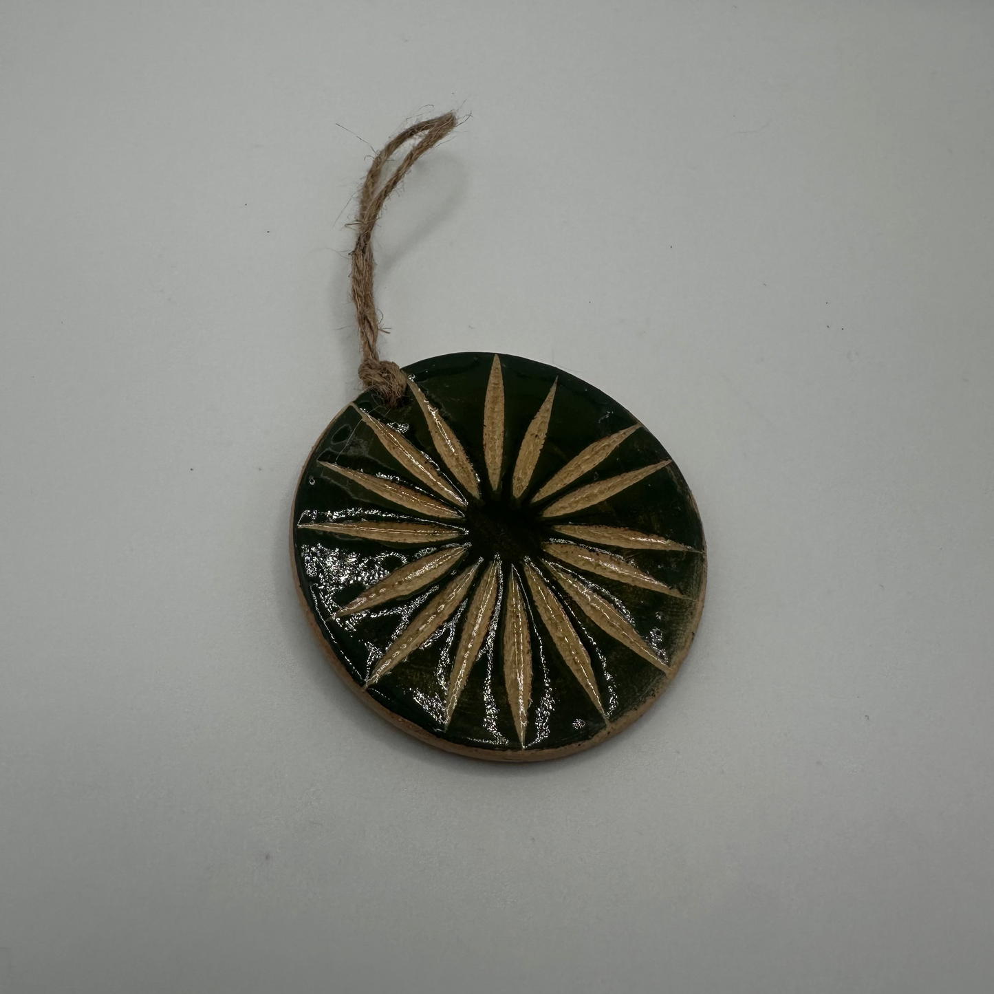 Ceramic Sunburst Ornament