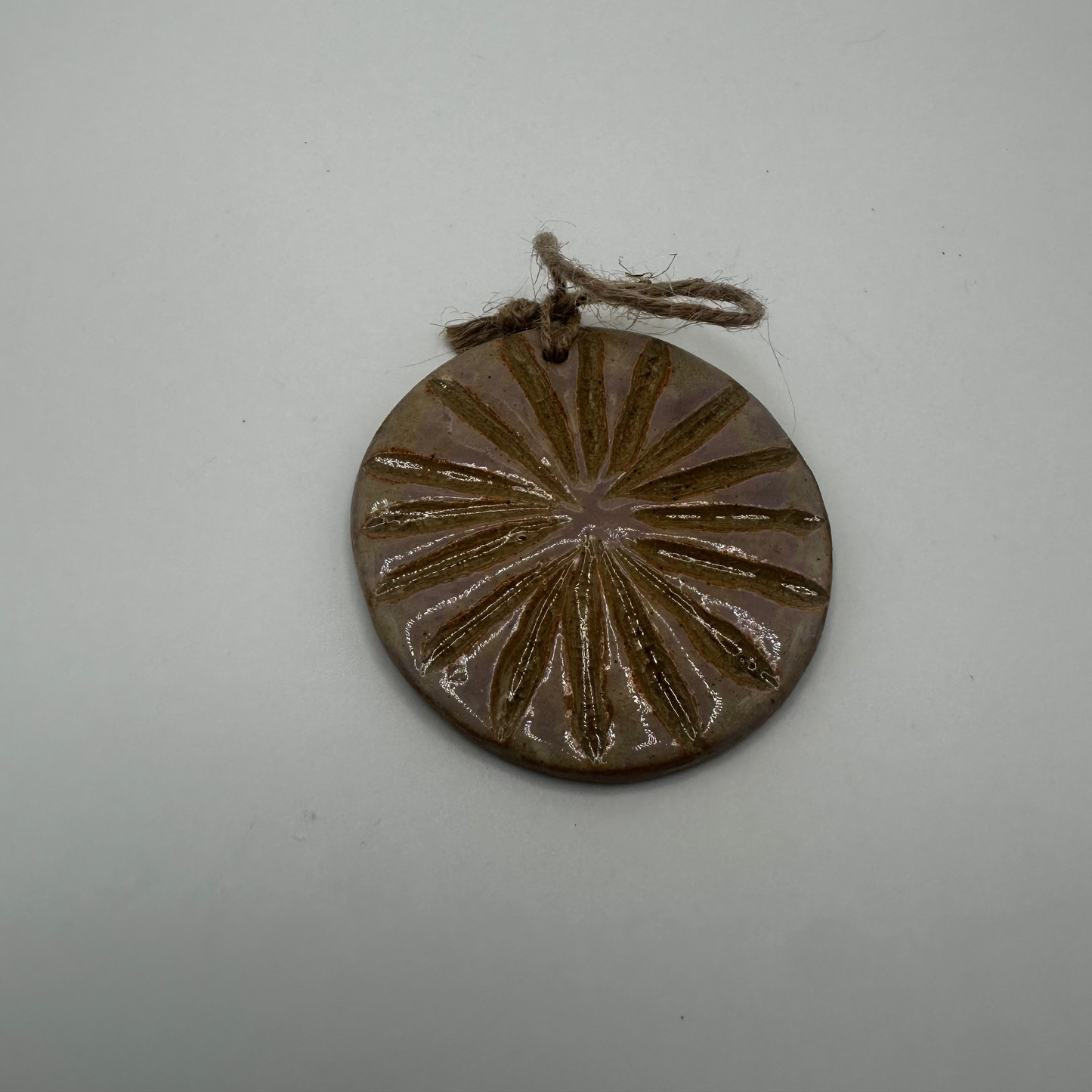 Ceramic Sunburst Ornament
