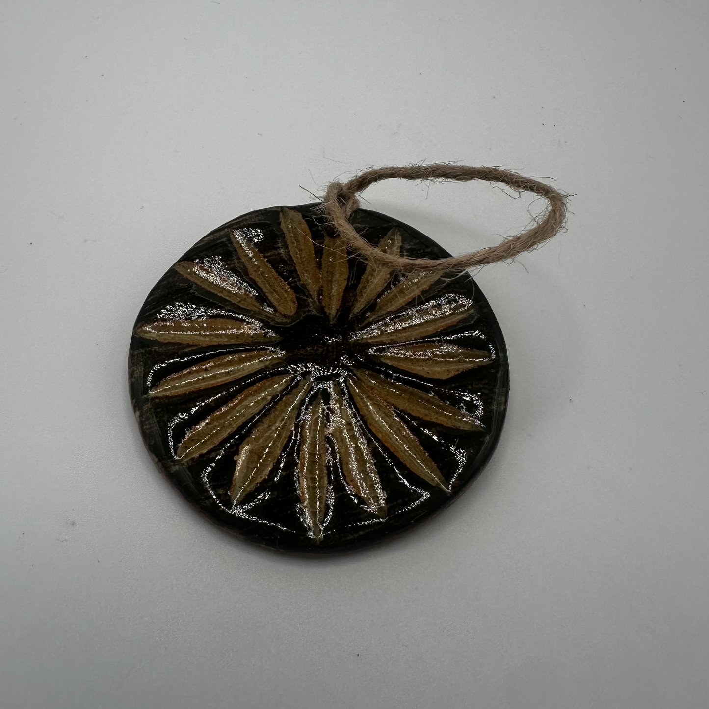 Ceramic Sunburst Ornament