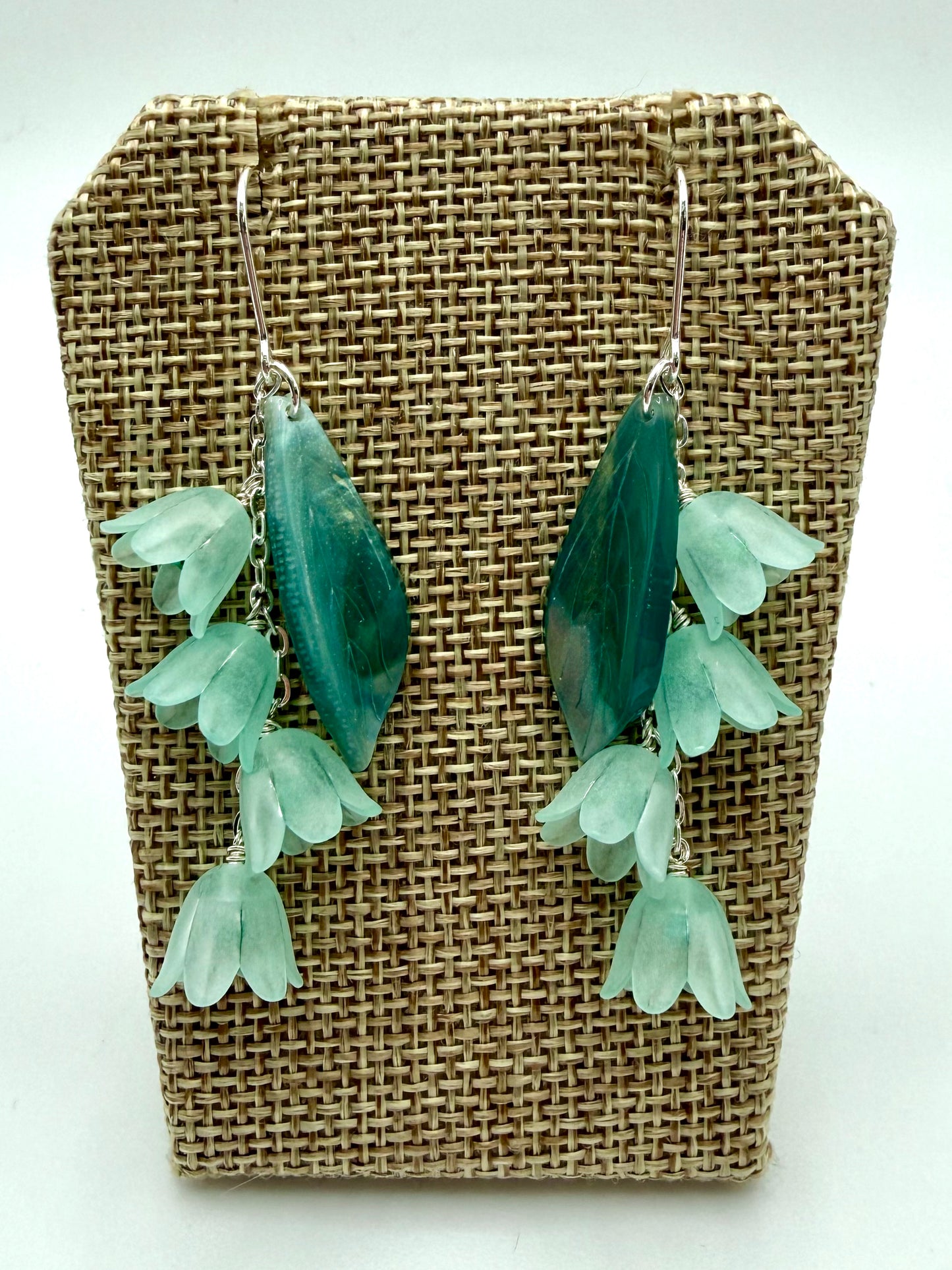 Silver Lily of the Valley Earrings