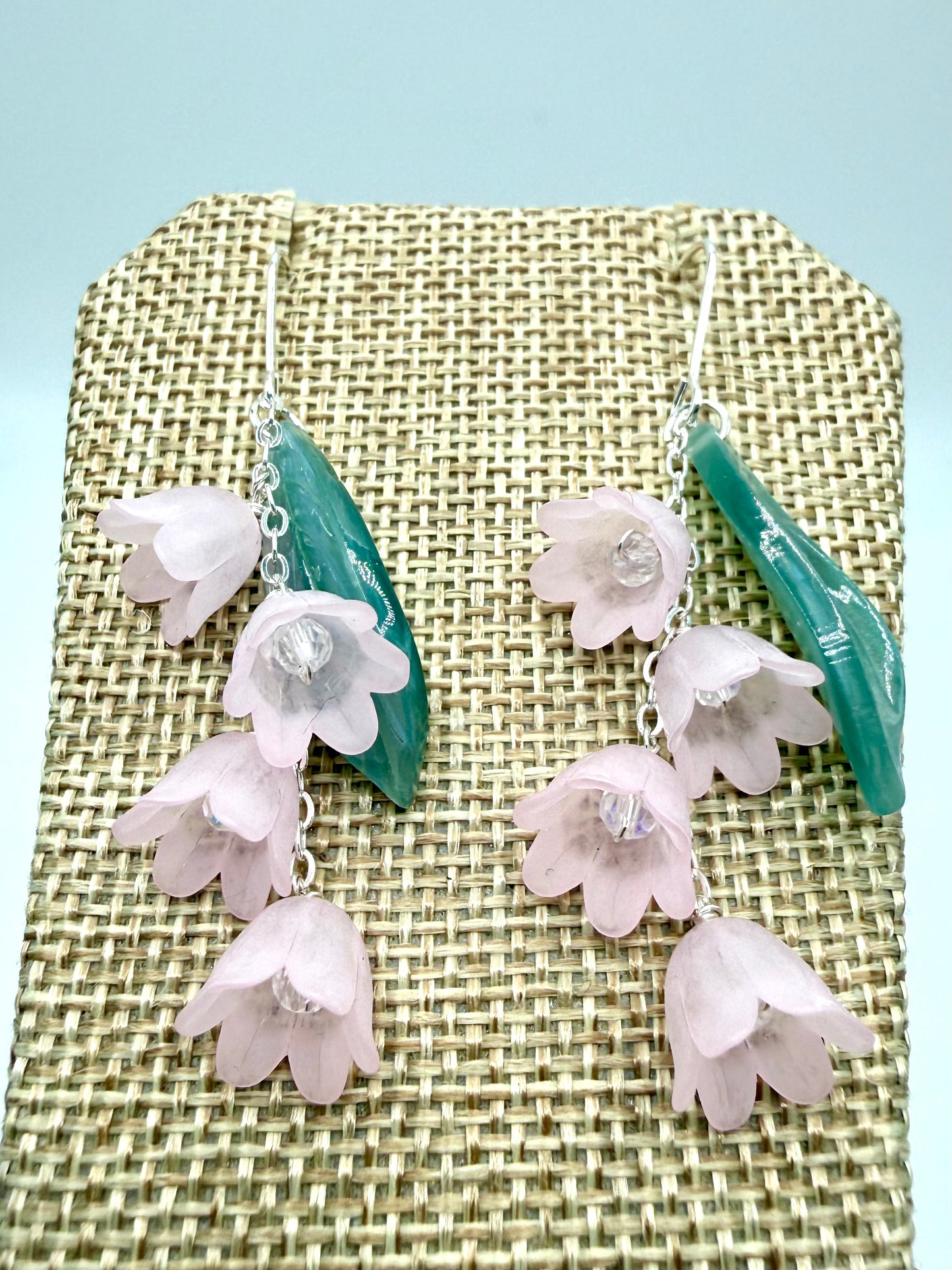 Silver Lily of the Valley Earrings