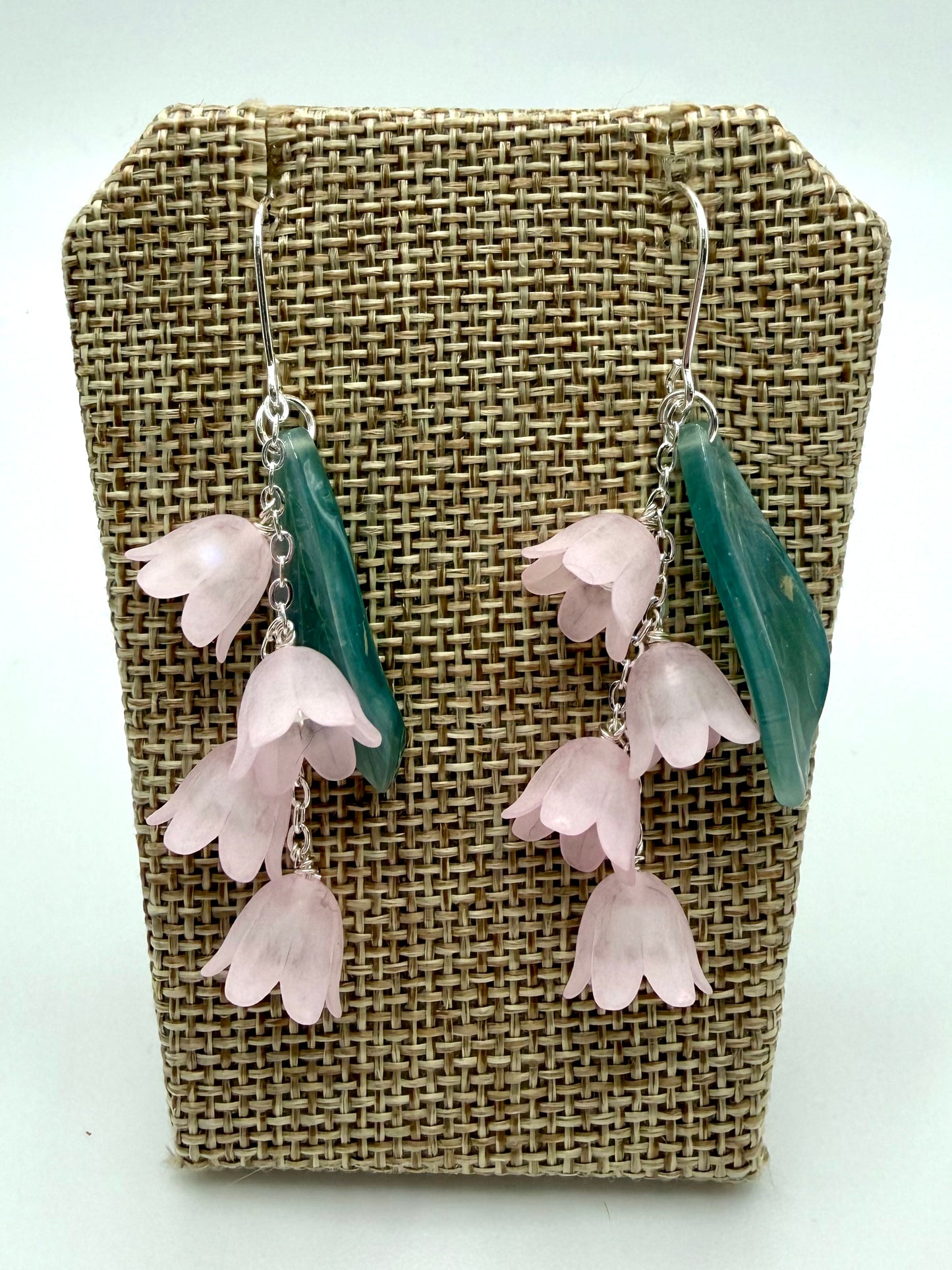 Silver Lily of the Valley Earrings