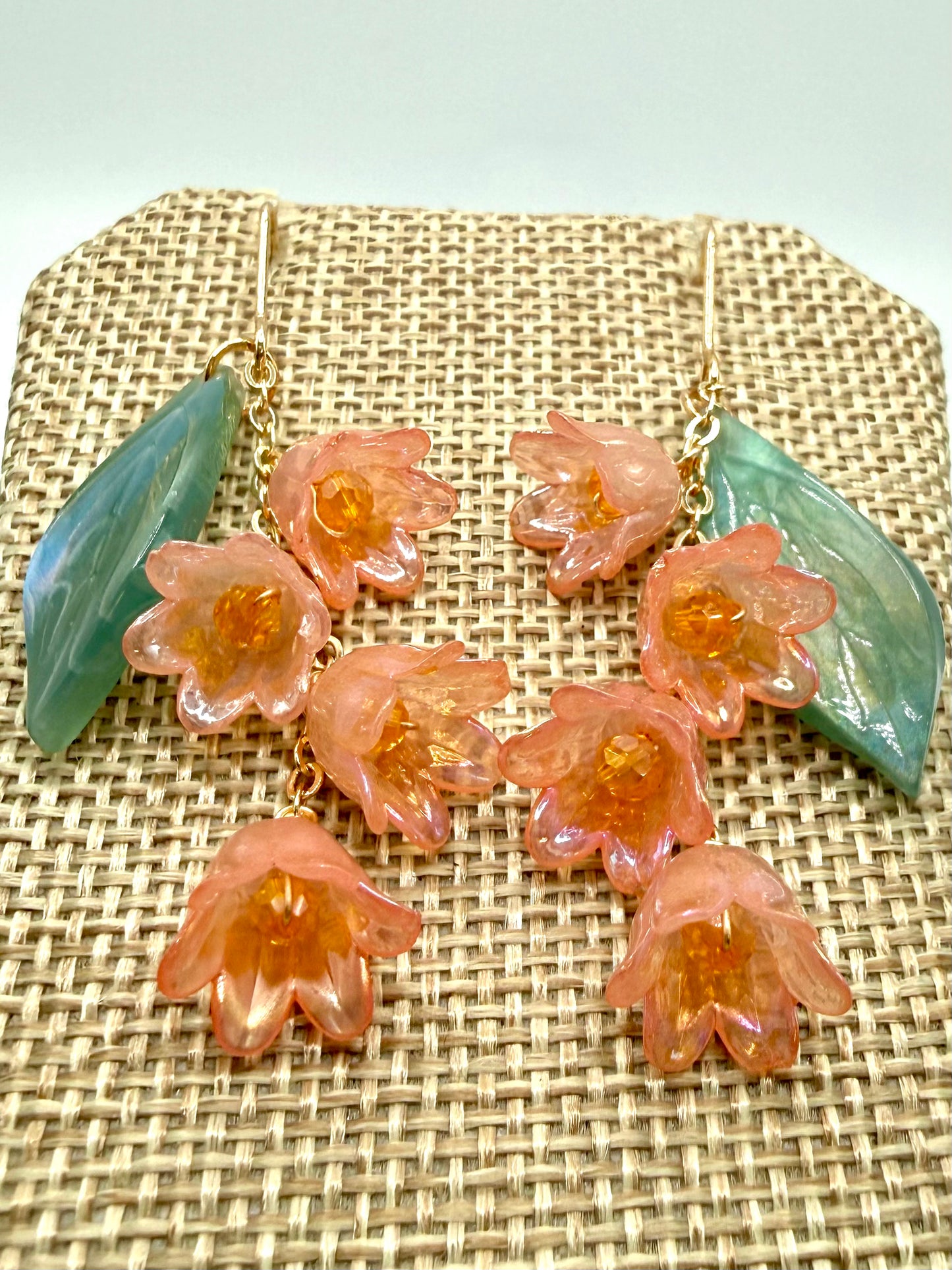 Gold Lily of the Valley Earrings