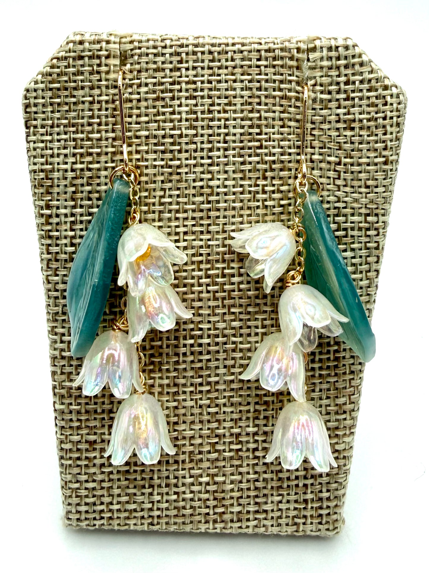 Gold Lily of the Valley Earrings