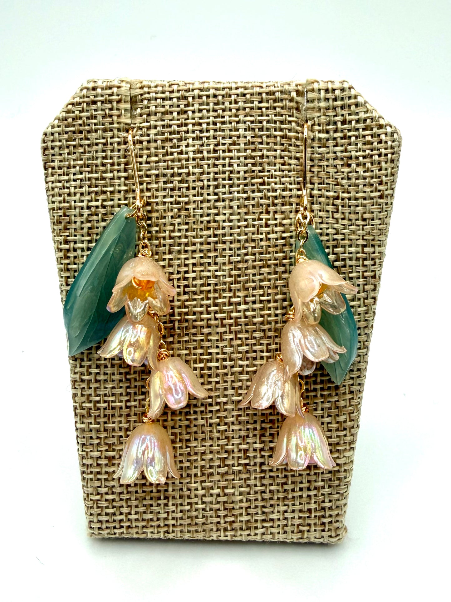 Gold Lily of the Valley Earrings