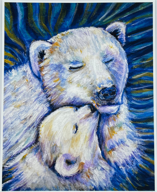 Polar Bear Hug Print