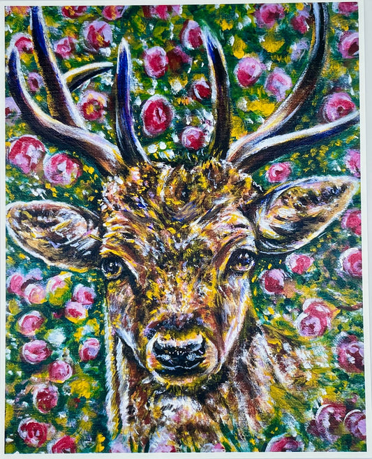 Staring Stag Print